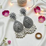 Set of 5 Desi Oxidized Earrings (Combo 3) - Image 5