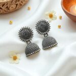 Set of 4 Desi Oxidized Earrings & 1 Bracelet (Combo 6) - Image 6