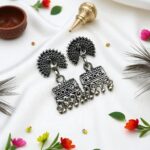 Set of 5 Desi Oxidized Earrings (Combo 4) - Image 5