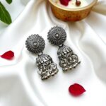 Set of 5 Desi Oxidized Earrings (Combo 3) - Image 4
