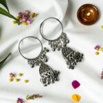 Set of 5 Desi Oxidized Earrings (Combo 4) - Image 4