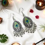 Set of 5 Desi Oxidized Earrings (Combo 3) - Image 6